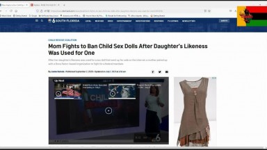 The Radical Report: "Florida Mom Fights Against Child Sex Dolls"