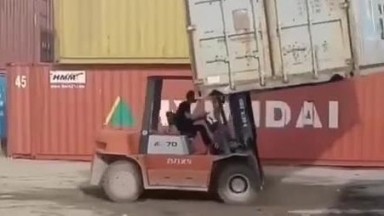 Forklift Driver not driving safety