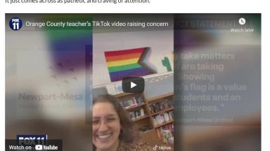 Young students forced to pledge allegiance to LGBTQ Flag
