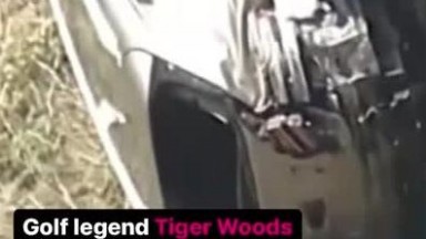Tiger Woods Crash Up Close